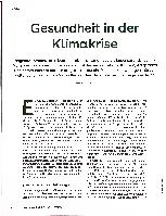 Vorschauseite 1: Gesundheit in der Klimakrise