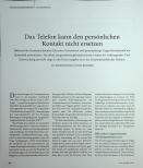 Vorschauseite 1: Das Telefon kann den persönlichen Kontakt nicht ersetzen.