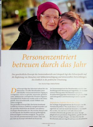 Vorschauseite 1: Personenzentriert betreuen durch das Jahr