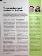 Vorschauseite 1: Verantwortung und Gewissen in Spitälern