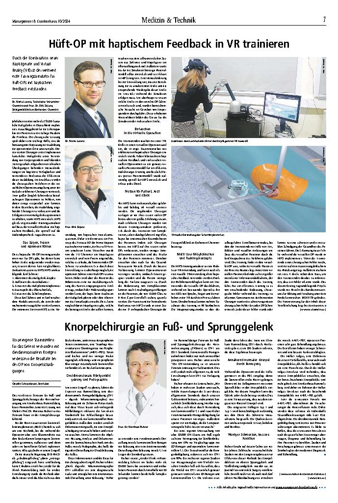 Vorschauseite 2: Medizin & Technik