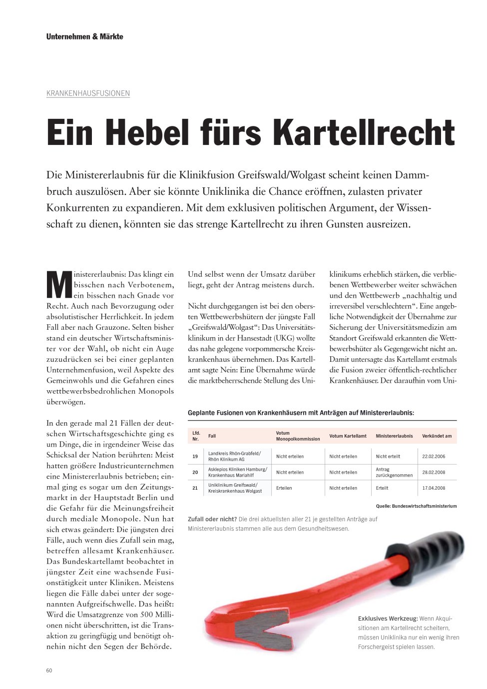 Vorschauseite 1: Ein Hebel fürs Kartellrecht