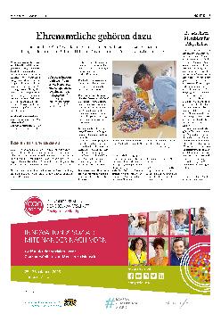 Vorschauseite 1: Ehrenamtliche gehören dazu.