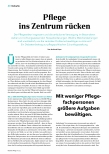Vorschauseite 1: Pflege ins Zentrum rücken