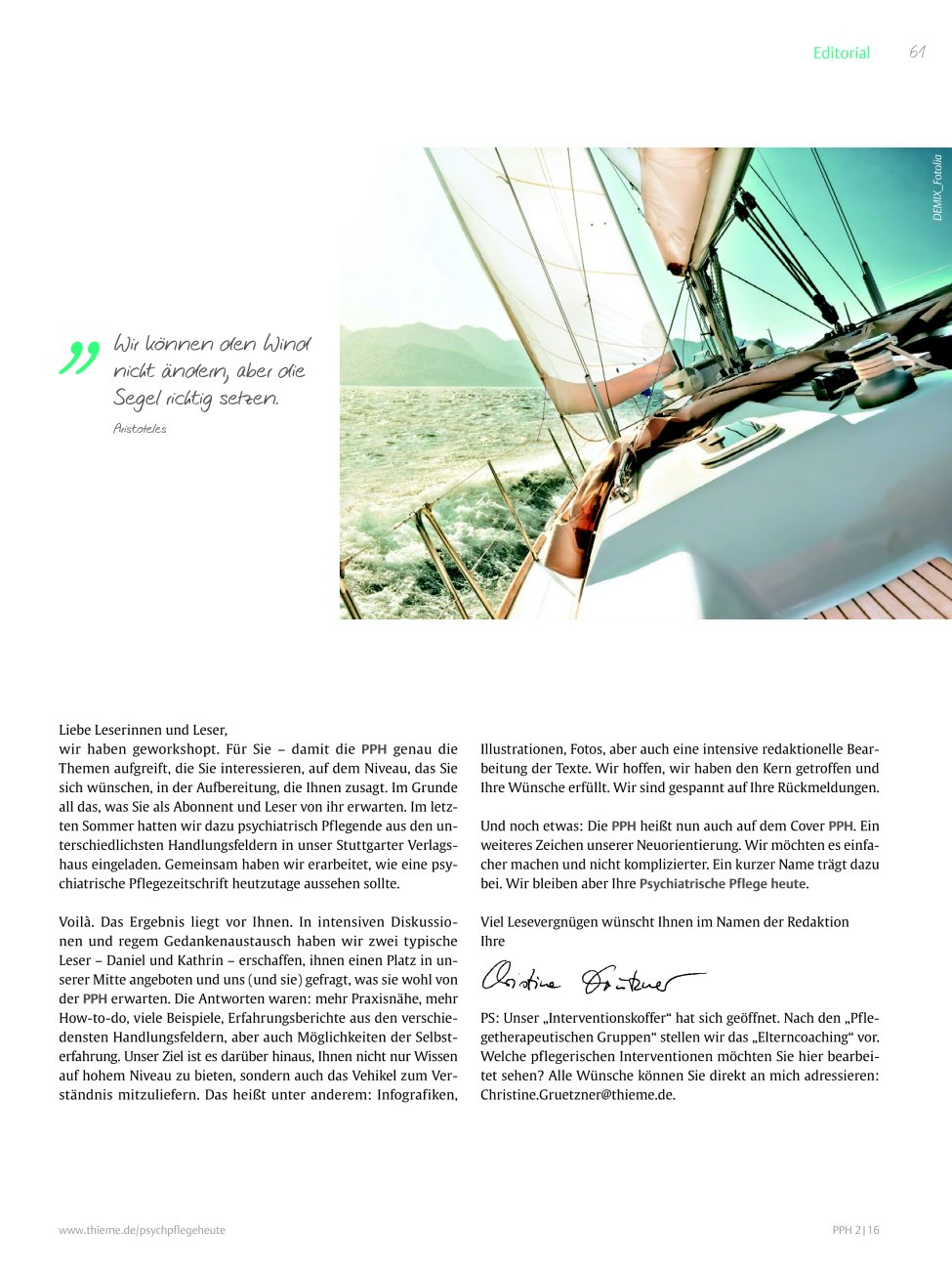 Vorschauseite 1: Editorial