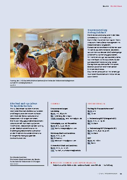 Vorschauseite 6: Nachrichten aus den Landesverbänden