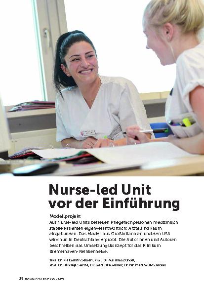 Vorschauseite 1: Nurse-led Unit vor der Einführung