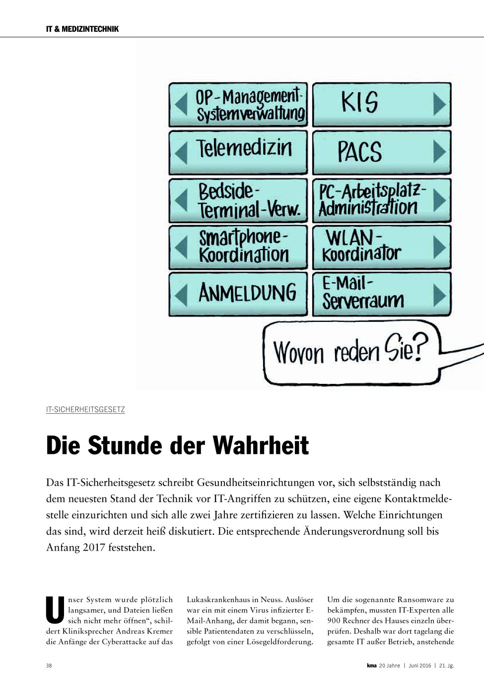 Vorschauseite 1: IT-Sicherheitsgesetz: Die Stunde der Wahrheit