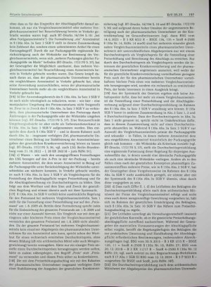 Vorschauseite 3: Arzneimittel - Neueinführung - mehrere Vergleichsarzneimittel des pharmazeutischen Unternehmers - Berechnung des Preiserhöhungsabschlags