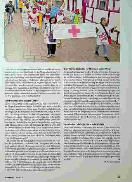 Vorschauseite 2: Heißes Eisen: Streik in der Pflege
