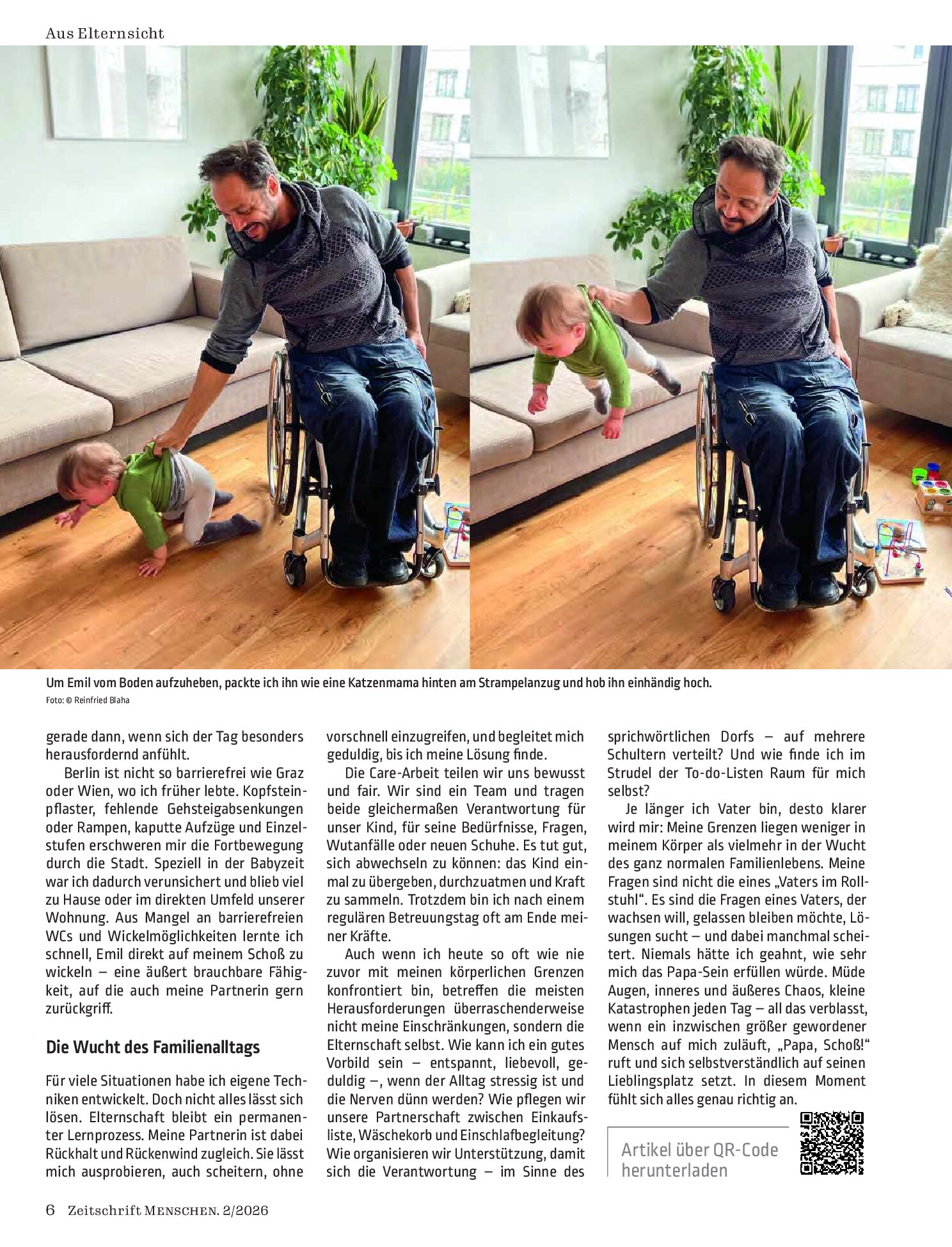 Vorschauseite 3: „Papa, Schoß!“ Nähe, Chaos, Life-Hacks – meine ersten Monate als Papa im Rollstuhl