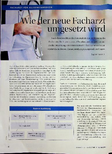 Vorschauseite 1: Wie der neue Facharzt umgesetzt wird