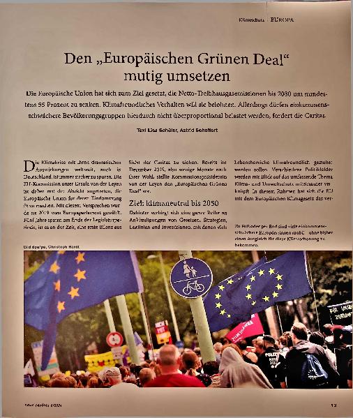 Vorschauseite 1: Den „Europäischen Grünen Deal“ mutig umsetzen.