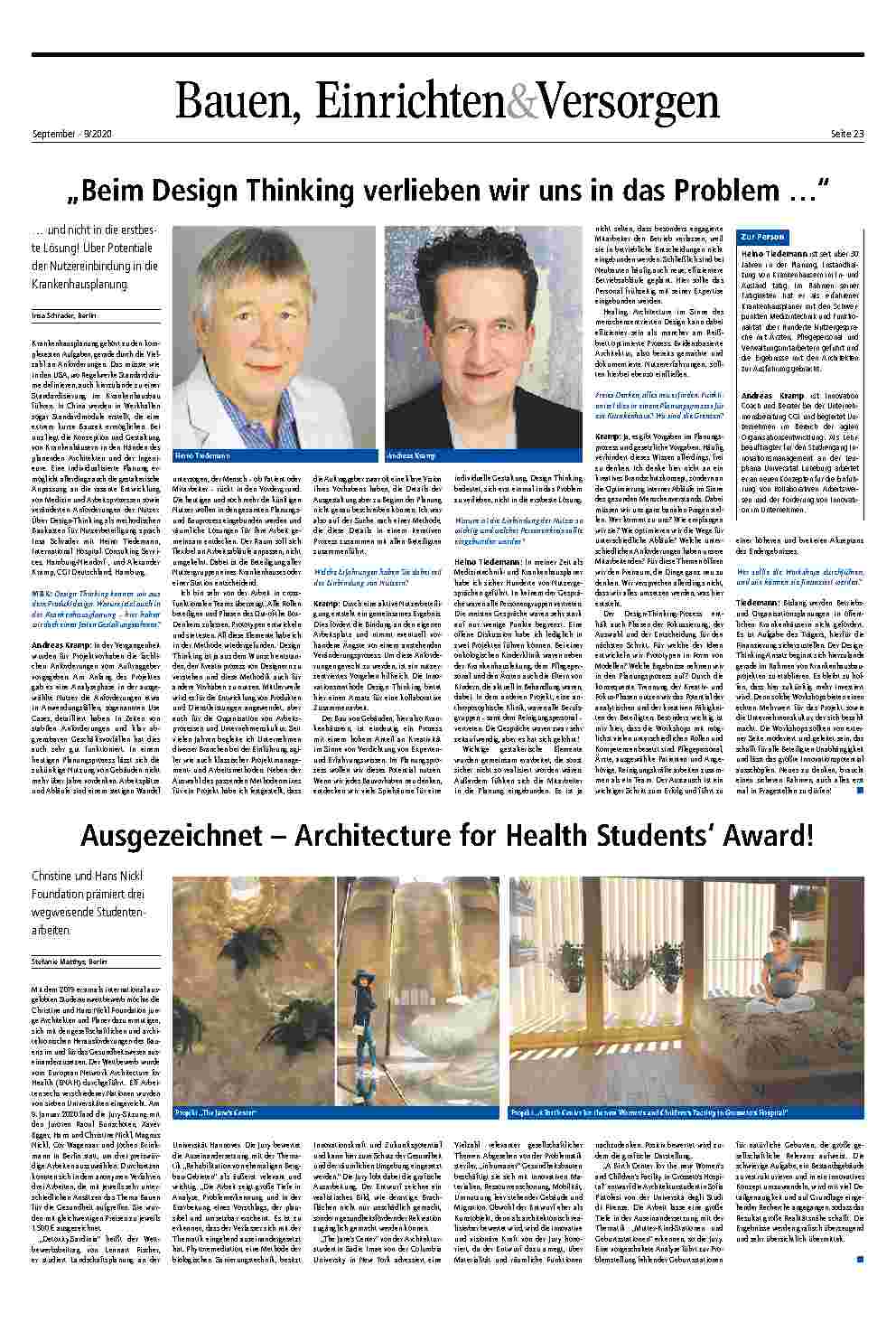 Vorschauseite 1: Beim Design Thinking verlieben wir uns in das Problem …"