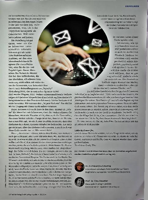 Vorschauseite 2: Verluste schmerzen: Erfahrungen und Strategien im Umgang mit trauernden Menschen - ein Briefwechsel