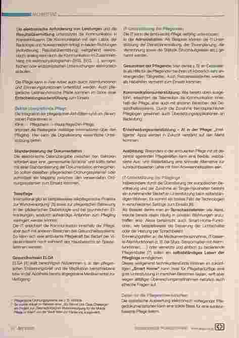 Vorschauseite 3: Digitalisierung des Gesundheitswesens - Perspektiven der Pflegeinformatik