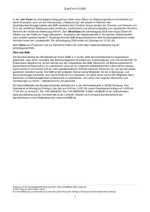 Vorschauseite 2: BdB informiert Jahrestagung vom 7. bis 9. Mai 2026 in Potsdam