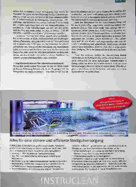 Vorschauseite 4: Bericht über das 19. ZSVA Hygieneforum Schleswig-Holstein am 26. Oktober 2019 in Damp.