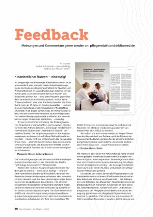 Vorschauseite 1: Feedback Kinästhetik hat Nutzen - eindeutig!