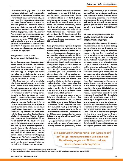 Vorschauseite 4: Mädchen und Frauen im Autismus-Spektrum