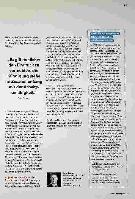 Vorschauseite 2: Kündigung aus Anlass der Arbeitsunfähigkeit