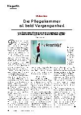Vorschauseite 1: Die Pflegekammer ist bald Vergangenheit.