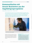 Vorschauseite 1: Kommunikation mit invasiv Beatmeten aus der Angehörigenperspektive