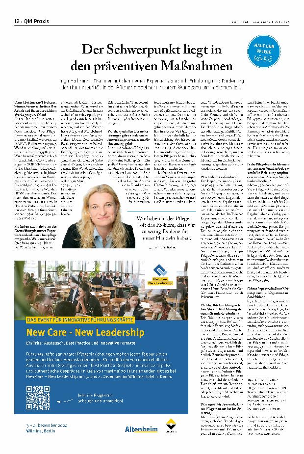 Vorschauseite 1: Der Schwerpunkt liegt in den präventiven Maßnahmen.