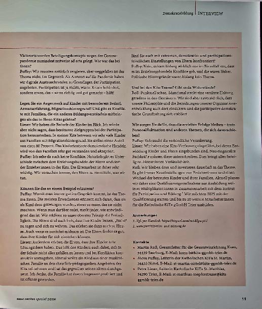 Vorschauseite 2: „Jungbewegt“: Ein großer Kita-Träger verankert Demokratiebildung systematisch in Einrichtungen