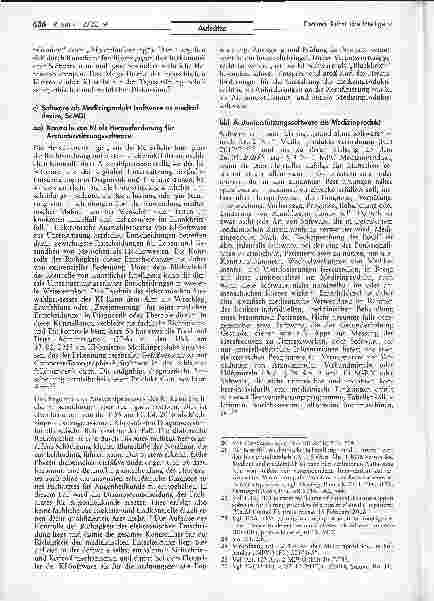 Vorschauseite 4: Künstliche Intelligenz und digitale Unterstützung ärztlicher Entscheidungen in Diagnostik und Therapie. Arzt-, arzneimittelund medizinprodukterechtliche Aspekte