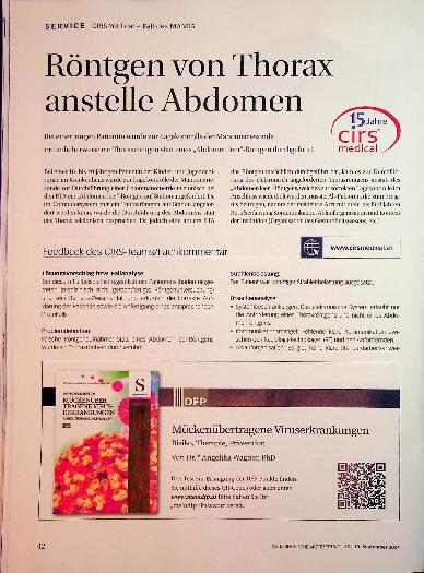 Vorschauseite 1: Röntgen des Thorax anstelle des Abdomens