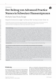 Vorschauseite 1: Der Beitrag von Advanced Practice Nurses in Schweizer Hausarztpraxen