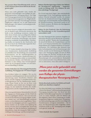 Vorschauseite 2: Alte Gesetze, neue Realität VPT fordert klare politische Entscheidungen