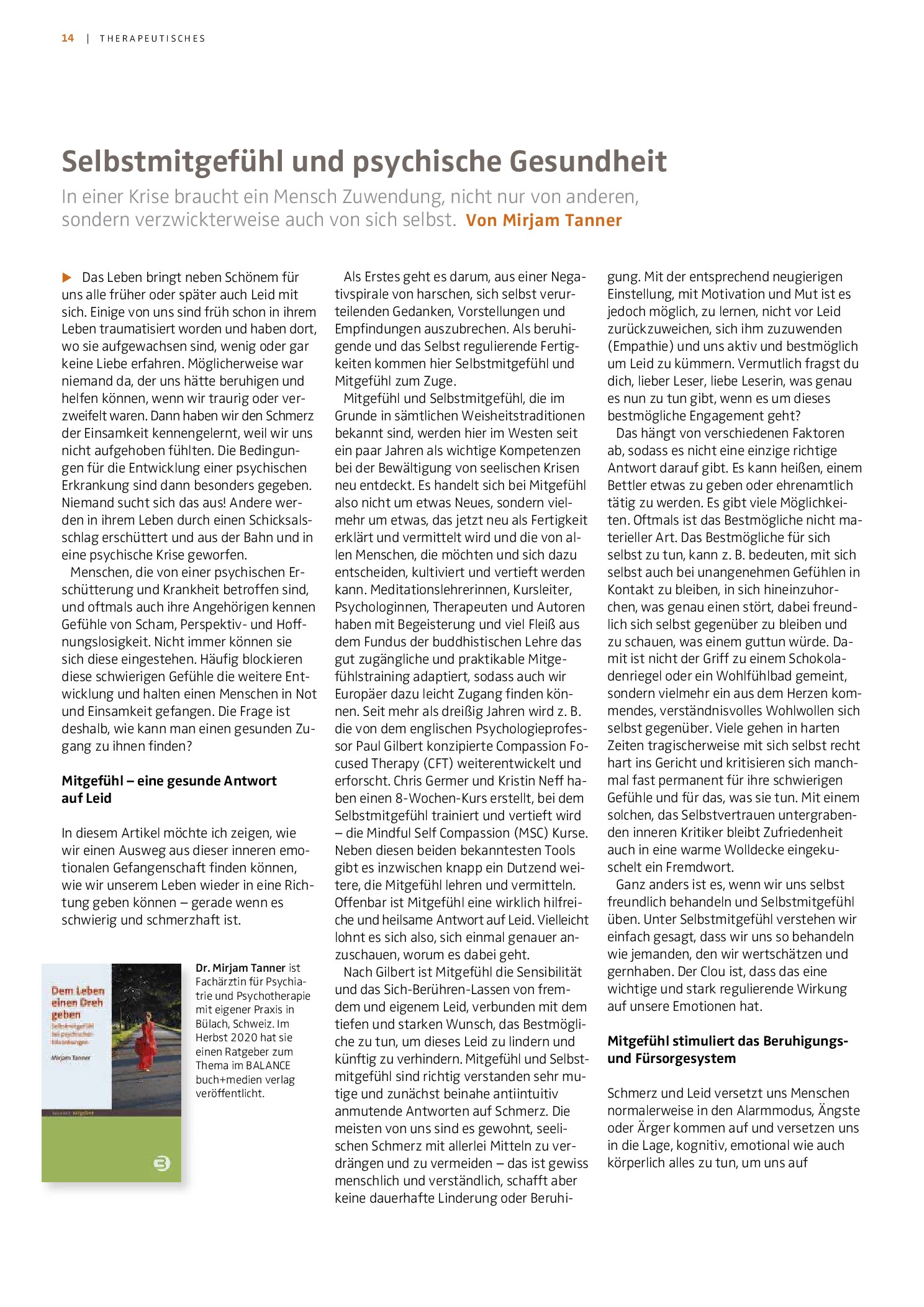 Vorschauseite 1: Selbstmitgefühl und psychische Gesundheit