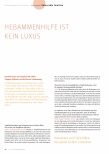 Vorschauseite 1: Hebammenhilfe ist kein Luxus