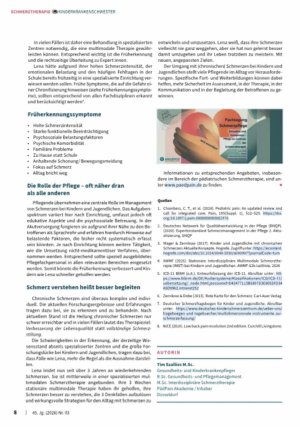 Vorschauseite 4: Nichts gefunden und trotzdem schmerzt's — Chronische Schmerzen bei Kinder* und Jugendliche*.