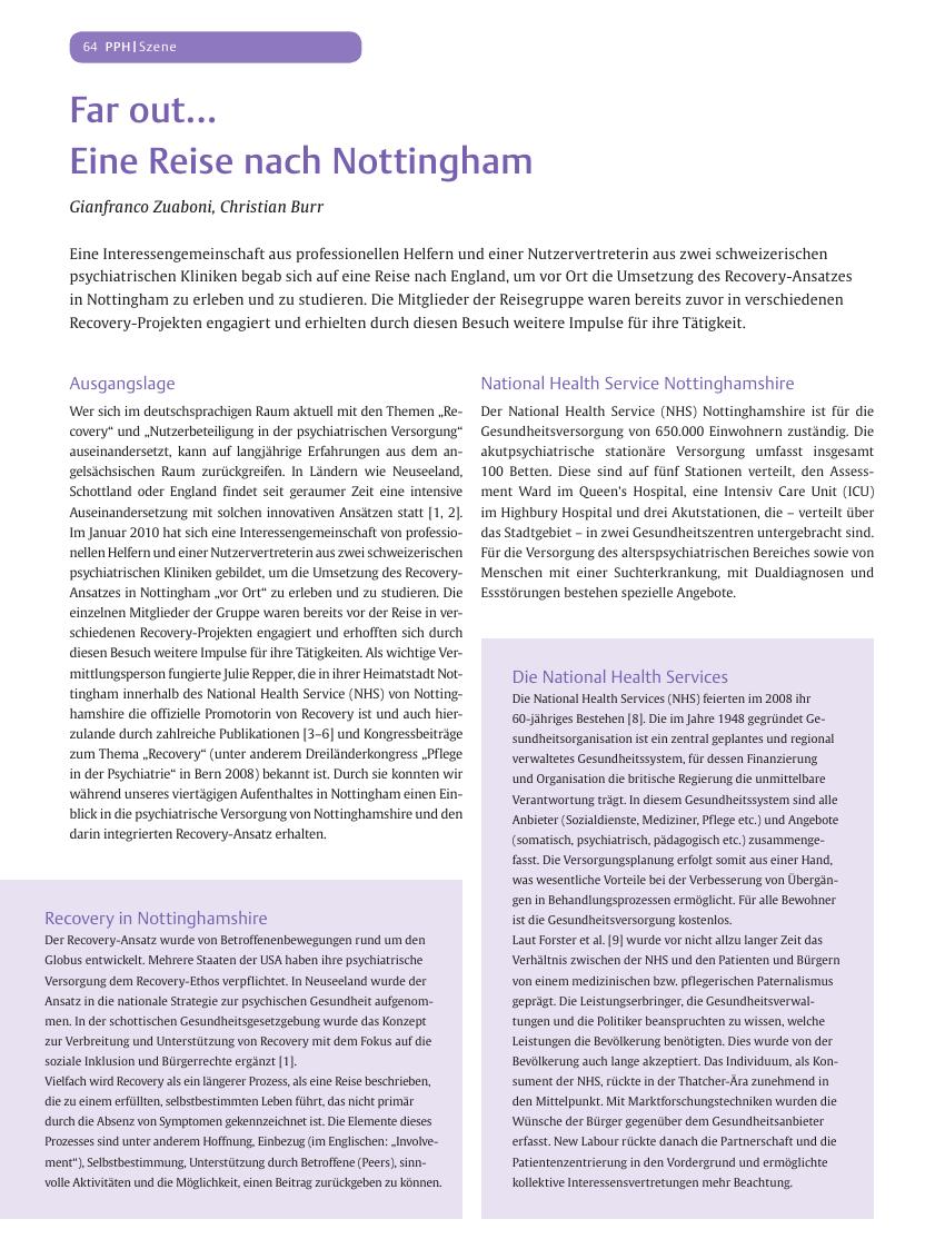 Vorschauseite 1: Far out...Eine Reise nach Nottingham