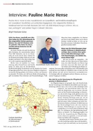 Vorschauseite 1: Interview: Pauline Marie Hense