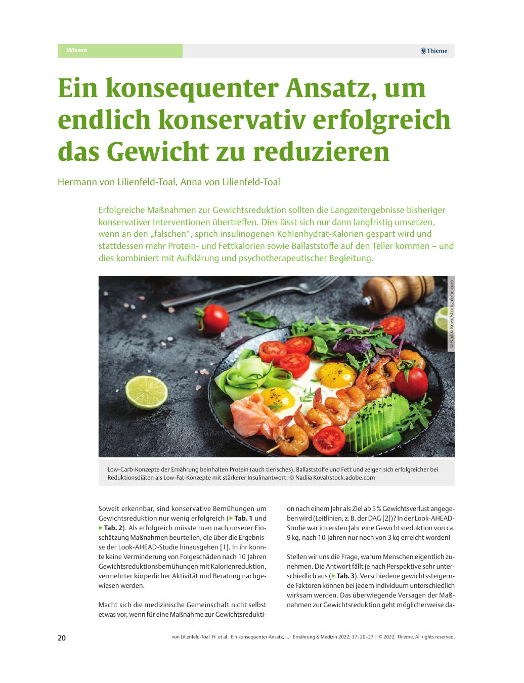Vorschauseite 1: Ein konsequenter Ansatz, um endlich konservativ erfolgreich das Gewicht zu reduzieren.