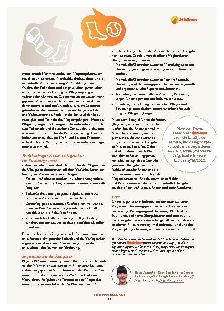 Vorschauseite 4: Damit relevante Information auch ankommt