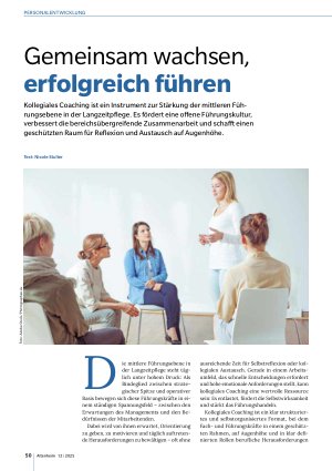 Vorschauseite 1: Gemeinsam wachsen, erfolgreich führen