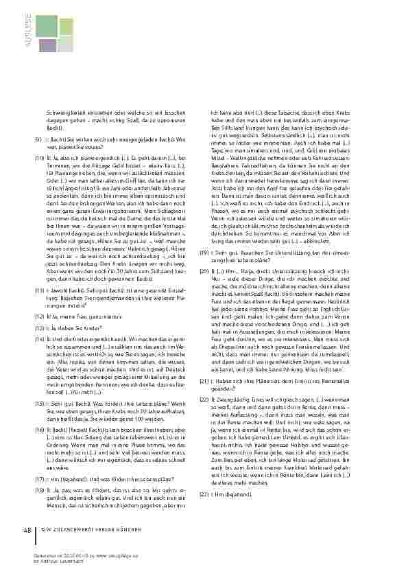 Vorschauseite 3: Lebenspläne älterer Menschen mit nicht heilbarer Krebserkrankung Teil 1