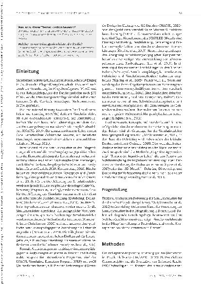 Vorschauseite 2: Stand der Umsetzung des simulationsbasierten Lernens in Deutschland