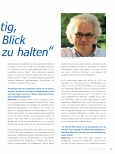Vorschauseite 2: "Es ist wichtig, den weiten Blick zu halten."