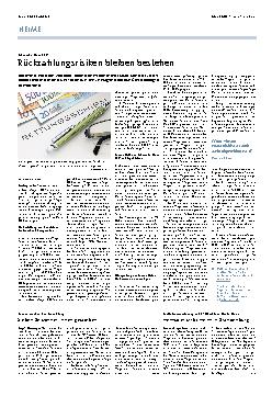 Vorschauseite 1: Rückzahlungsrisiken bleiben bestehen.