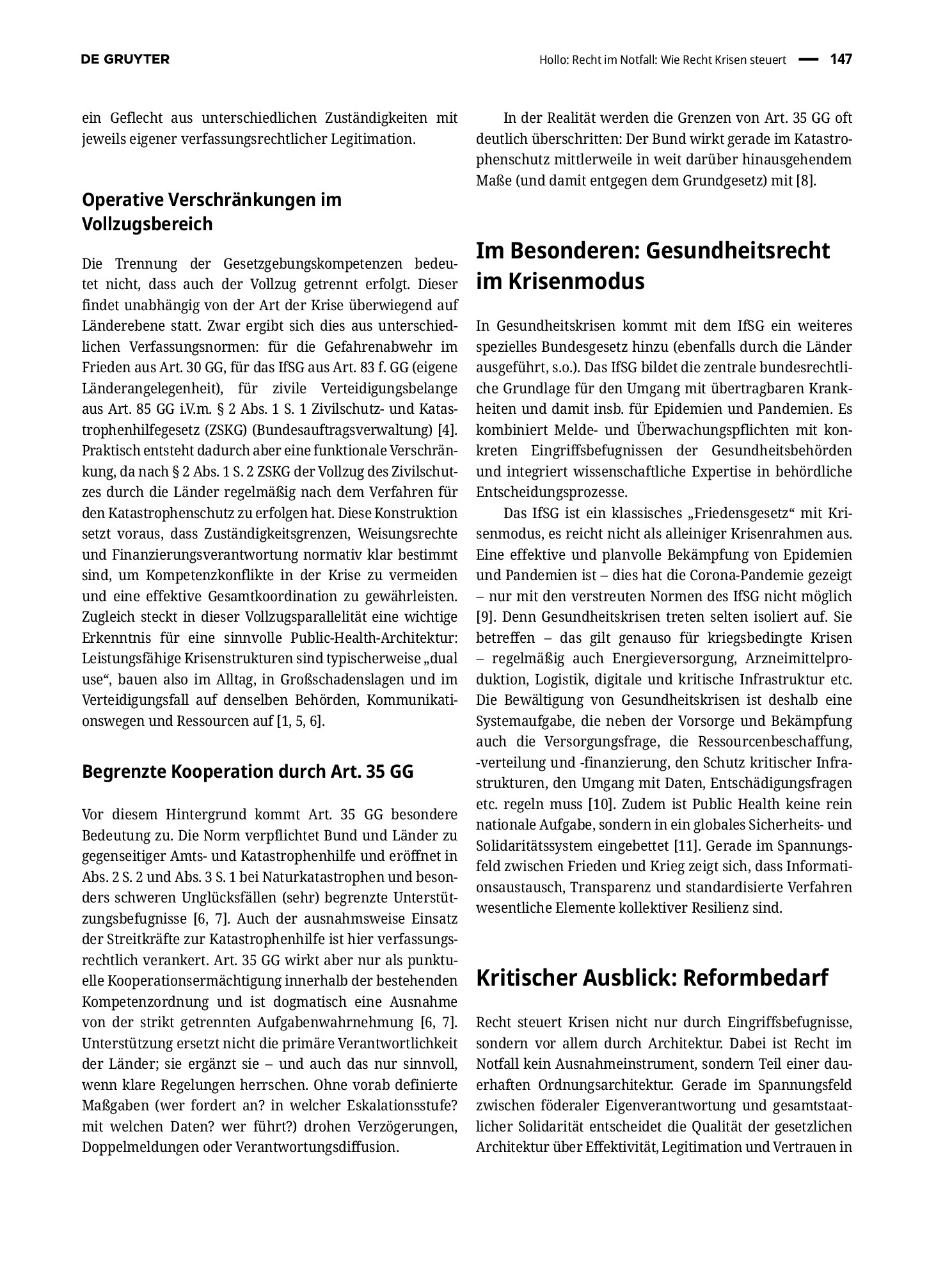 Vorschauseite 2: Recht im Notfall: Wie Recht Krisen steuert