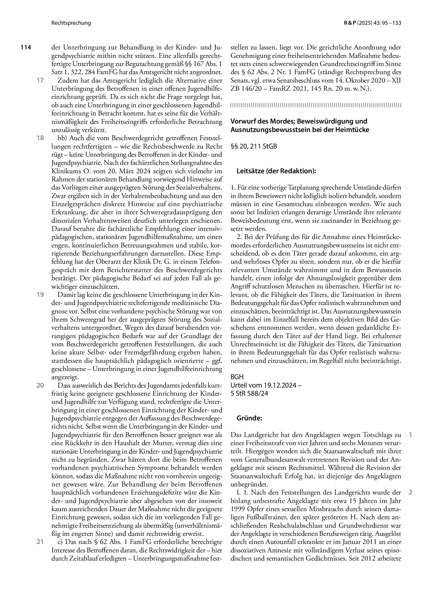 Vorschauseite 3: Unterbringung eines Kindes in der Kinder- und Jugendpsychiatrie