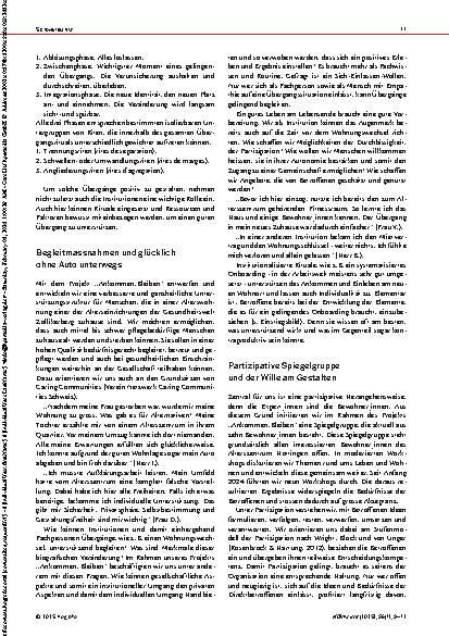 Vorschauseite 3: Vom Mut, einen letzten Umzug zu wagen Selbstbestimmtes Wohnen im Alter gestalten