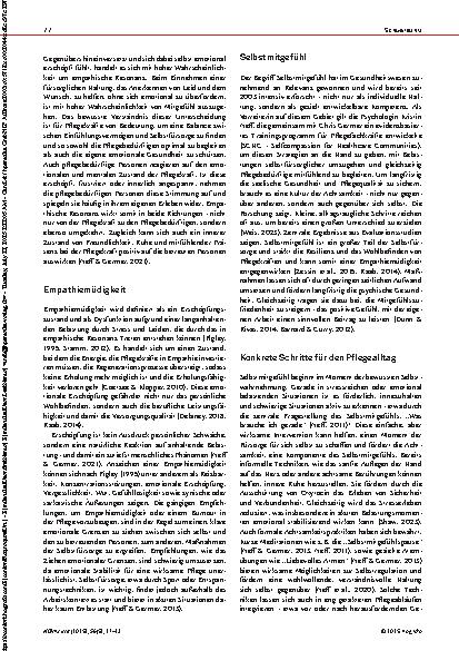 Vorschauseite 2: Wenn Empathie erschöpft Selbstmitgefü hl als Ressource in sozialen Berufen