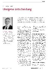 Vorschauseite 1: Ureigene Entscheidung
